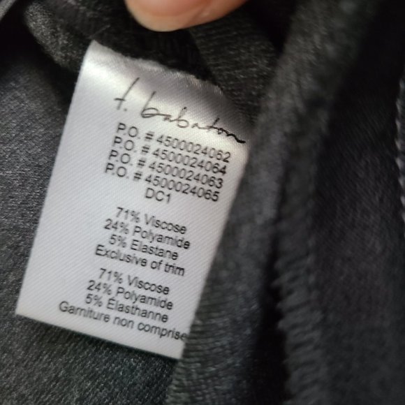 3/$30 Aritzia T.Babaton Grey skinny Italian fabric pant size 4 - Picture 3 of 7